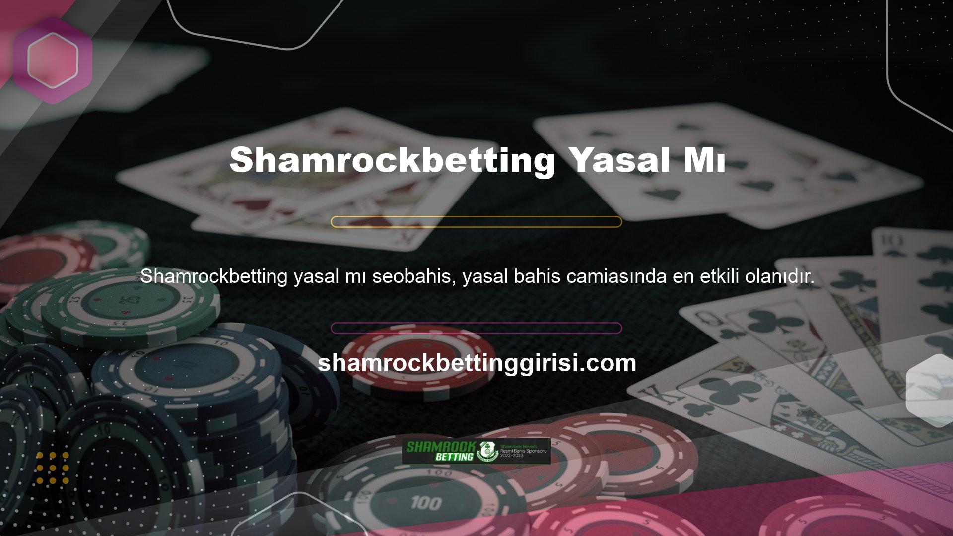 Düşük ücretler, (Türk Lirası cinsinden) gelişmiş para yatırma hizmeti, premium satranç ve binlerce slotlu oyun oranları ile Shamrockbetting, çevrimiçi casino hizmetleri de sunuyor